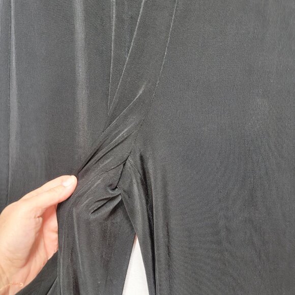 Chicos Travelers Pants Womens Sm Slinky Pull On Wide Leg Cropped Stretch Witchy - Picture 4 of 12